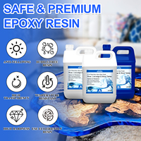 Résine époxy ALD, adhésif époxy, résine liquide transparente, résine époxy pour projets de bijoux, bricolage, gobelets, moules, artisanat