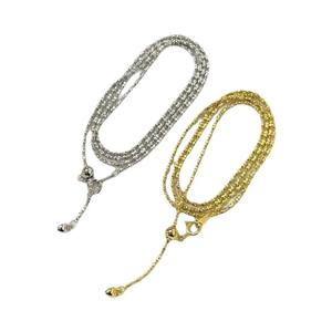 Collar de Plata Pura S925 con Accesorios de Perlas DIY, Cadena con Flores y Baño de Platino y Oro para Suéteres de Moda - Product Image 5