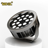 IECOL personnalisé 12W-48W lumière d'inondation LED intelligente IP66 étanche puce SMD en aluminium moulé sous pression pour l'éclairage extérieur de jardin