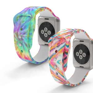 Unisex hermosa Impresión de deporte del silicón de la banda de reloj de Color Correa pulsera banda de repuesto para <span class=keywords><strong>Apple</strong></span> <span class=keywords><strong>Watch</strong></span> - Product Image 2