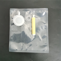 Pochette murale pour désinfectant à l'alcool, 1000ml, emballage de gel, sac en plastique avec tube à pompe, pour distributeur de savon manuel