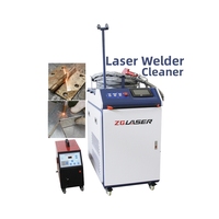 Nouvelle machine de soudage/nettoyage/découpe au laser à fibre portative de type chariot Chutian Laser 3 en 1, soudeuse à main pour métal, 3000W, certifiée CE