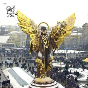 BLVE 대형 야외 키예프 골동품 가톨릭 종교 청동 가브리엘 조각 대천사 세인트 마이클 대천사 동상 - Product Image 5