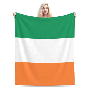Manta de Cama con la Bandera de <span class=keywords><strong>Irlanda</strong></span> a Bajo Precio, Manta Nacional Suave y Gruesa, Manta de Viaje con la Bandera Nacional para Cama, Sofá o <span class=keywords><strong>Viajes</strong></span> - Product Image 2