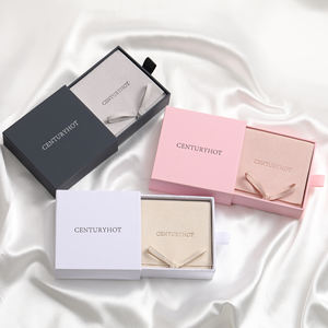 Boîte et Pochette 9x9 Emballage pour Collier Boîte à Bijoux avec Logo Sac à Bijoux en Microfibre Pochette Tiroir pour Bracelet Collier Boucle d'Oreille - Product Image 2