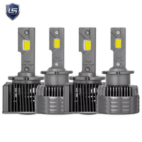 Faros Delanteros de Alta Luminosidad AUTO D1S/D2S/D3S/D5S con Doble Tubo de Cobre para Disipación de Calor y Decodificación, 9-36V 50W