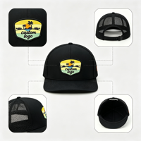 Casquette de baseball et de golf 5 panneaux en gros, casquette imperméable découpée au laser, casquettes personnalisées avec logo en caoutchouc, casquette de baseball personnalisée, faible MOQ