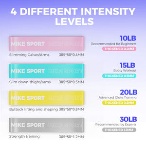 ยางยืดออกกำลังกายแถบยางยืดขนาดเล็กสำหรับออกกำลังกายในบ้าน - Product Image 4