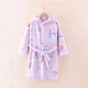 Nuevo Producto, Albornoz Grueso <span class=keywords><strong>de</strong></span> Franela para Niños, Ropa <span class=keywords><strong>de</strong></span> Dormir para Niños y Niñas, Albornoz Largo para Bebés - Product Image 2