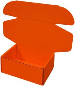 Caja de cartón corrugado color <span class=keywords><strong>naranja</strong></span> impresa a medida <span class=keywords><strong>para</strong></span> envíos de regalos con logo <span class=keywords><strong>para</strong></span> pequeñas empresas - Product Image 5
