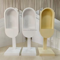 FURUN Cabine téléphonique en fer personnalisée en gros, support pour livre d'or, décoration de table pour mariage, fiançailles, fête, et lieux de banquet