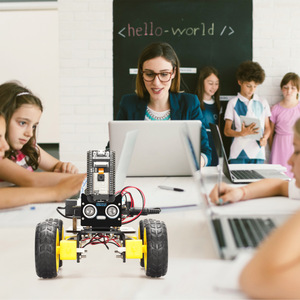 กล้อง ESP-32อัลตราโซนิคและชุดโปรแกรมเลี่ยงสิ่งกีดขวางด้วยคลื่นอัลตราโซนิคหุ่นยนต์อัจฉริยะสำหรับรถการศึกษาและผู้ผลิตเข้ากันได้ - Product Image 2