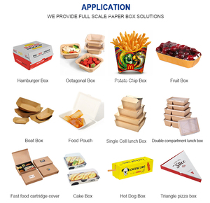 Hoàn toàn tự động lấy đi ăn trưa carton tông Máy làm bánh Pizza hộp giấy hình thành máy - Product Image 3