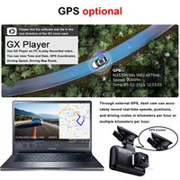 Kamera Mobil DVR HD 4K+4K Lensa Ganda, Black Box Mobil DASHCAM Depan dan Belakang Kamera Ganda 4k WIFI GPS hd DUAL 4K DASH CAM
