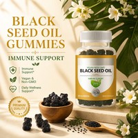 OEM Private Label 2000mg Schwarzkümmelöl-Gummibärchen 60 Stück Vegan Nicht-GVO Bärenform Großhandel Fabrik Maßanfertigung