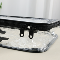Sac de rangement en PVC avec fermeture éclair en fil d'acier pour garage et placard - Durable, transparent, anti-poussière, pliable, avec cordon de serrage, personnalisable par estampage à chaud