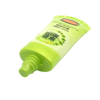 Emballages cosmétiques en plastique transparents écologiques sans BPA, tubes de crème solaire flexibles, couleur personnalisée, bouchon à vis, soins de la peau, estampage à chaud