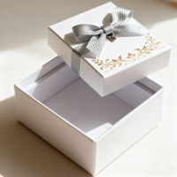 Boîtes d'expédition octogonales personnalisables pour coffrets cadeaux de bijoux, doublées de velours, avec ruban décoratif, logo personnalisé et papier doré à chaud