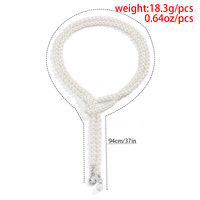 Collier Chaîne Élégant avec Pendentif Goutte d'Eau et Perles d'Imitation pour Femme, Bijoux de Mode Tendance et Accessoires Perlés