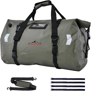 Bolsa de lona de secado superior enrollable resistente al agua, correas de fijación rápida, gran espacio de almacenamiento para viajar en canoa, uso de motocicletas - Product Image 1