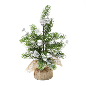 35cm chiều cao giáng sinh trang trí nguồn cung cấp PE cây nhân tạo với tuyết và nón thông mini Cây giáng sinh trang trí Giáng sinh - Product Image 1