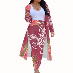 加大码坐标Terno Conjuntos De Mujer开衫和长裤2件套Dropshipping服装女性沙滩和服 - Product Image 1