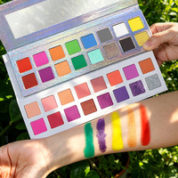 Palette de fards à paupières scintillants personnalisée, végane, mate, haute pigmentation, sans cruauté, marque privée