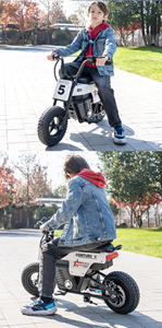 <span class=keywords><strong>Moto</strong></span> électrique pour enfants 24V de haute qualité, unisexe, avec 2 roues auxiliaires, moyeu de roue en nylon, moteur - Système de freinage - Product Image 2