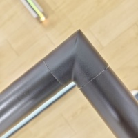 Conector Flexible de 90 Grados para Tubo Cuadrado de Acero Inoxidable SS304 con Recubrimiento en Polvo, Ajustable para Pasamanos y Barandillas de Escaleras