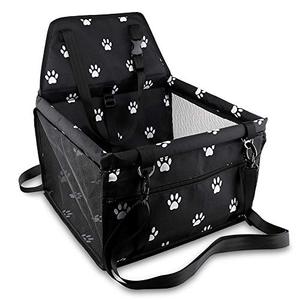 Cage de transport pour petit animal de compagnie Siège <span class=keywords><strong>rehausseur</strong></span> de <span class=keywords><strong>voiture</strong></span> en cuir Oxford Respirant Pliant Doux Lavable Sac de voyage pour chiens et chats - Product Image 1