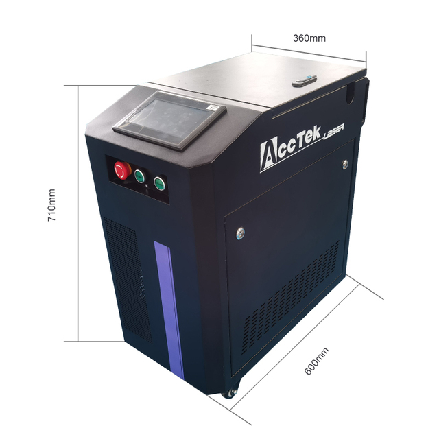 AccTek AKQ-100 Mopa Laser Cleaning Equipment Portable Steel Surface Rust Removing Machine Weld Seam Cleaner