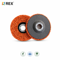 Disque à bande haute performance REX en céramique anti-colmatage pour réparation automobile - Orange/Rouge