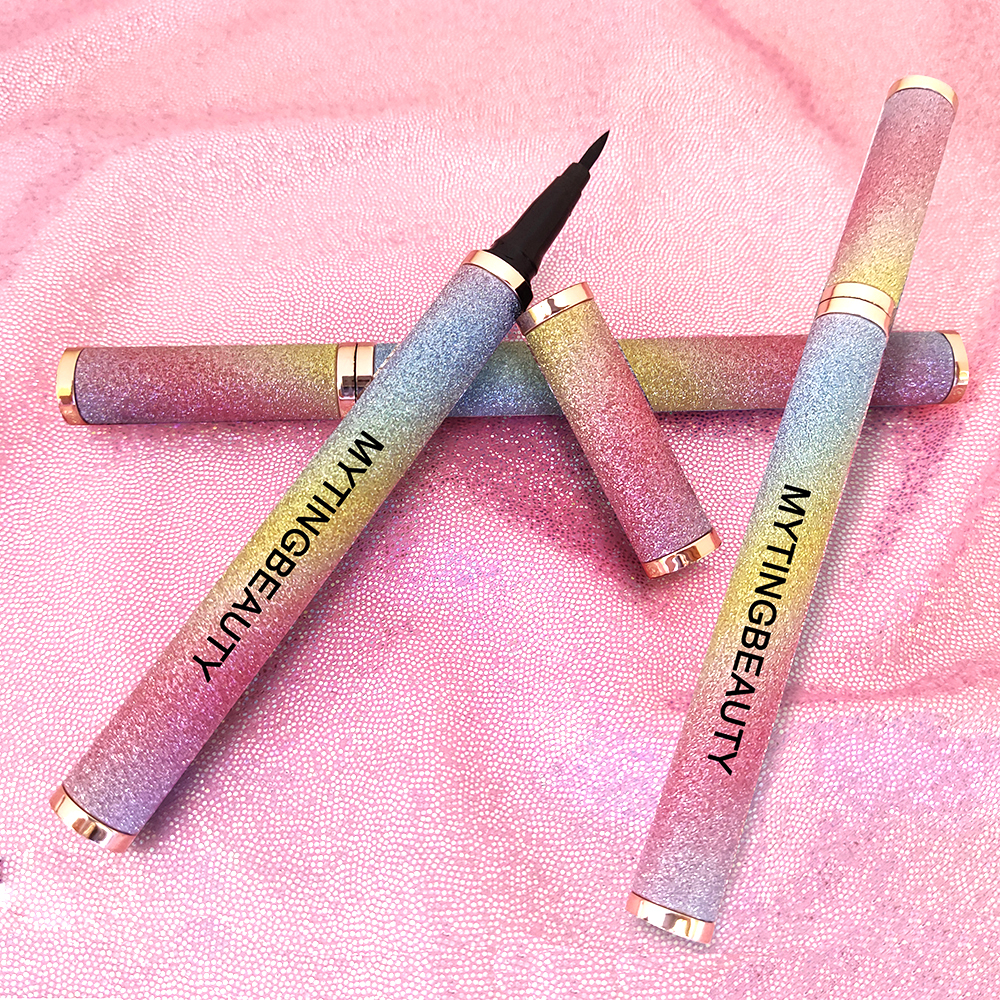Фирменная торговая марка Mytingbeauty, клейкая подводка для глаз, ручка, поставщик, оптовая продажа, водостойкая жидкая подводка для глаз, волшебная подводка для глаз, карандаш