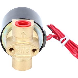 Vanne solénoïde électrique SNS 1/4 NPT AC110V en laiton normalement fermée pour eau, air, diesel - Product Image 2