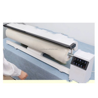 Machine à repasser à vapeur rotative professionnelle pour blanchisserie, avec table de repassage à rouleaux et support pour draps
