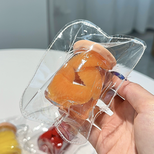 Juguete Antiestrés de Rebote Lento con Forma de Frutas Populares como Fresa y Melocotón Amarillo, Decoración Creativa para Jugar con Comida - Product Image 2