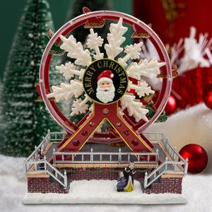 Caja de música de ruedas de la fortuna <span class=keywords><strong>con</strong></span> escena de <span class=keywords><strong>Navidad</strong></span> personalizada al por mayor <span class=keywords><strong>con</strong></span> decoraciones navideñas de escena animada - Product Image 6