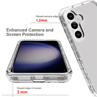 Pour Samsung S24 360 protéger dégradé coque de téléphone transparente pour Galaxy S23 Plus S20 FE S21 S22 Ultra dur acrylique PC coque de couverture