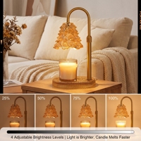 Lampe chauffe-bougie sans flamme personnalisée pour sapin de Noël, décoration de vacances, vente en gros directe usine