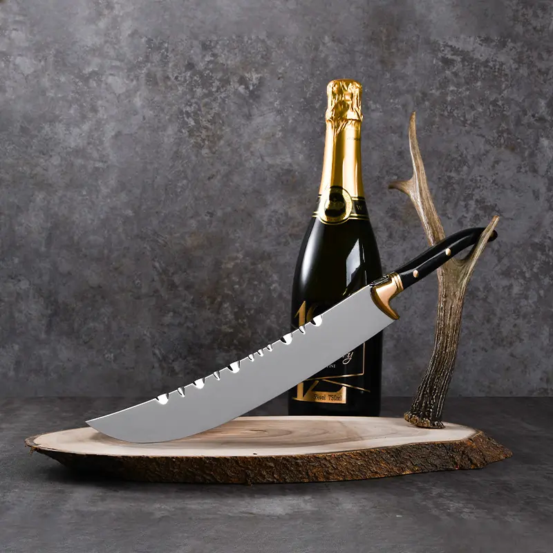 Cuchillo de sable de champán de acero inoxidable, prémium, venta al por mayor, Europa