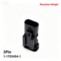 Connecteur Premium TE 1-1703494-1 Mâle 3 Broches 4mm, Boîtier d'Extrémité de Câble pour Faisceaux de Câblage Automobile, Accessoires et Bornes
