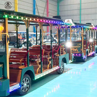 Voiture électrique de tourisme pour parc d'attractions, tramway électrique touristique, navette urbaine, chariot électrique de tourisme, prix d'usine, à vendre