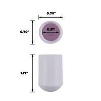 Embout de pied de meuble en vinyle blanc de 1/2 pouce de hauteur |   Protection contre les rayures au sol pour chaises et tabourets |   Protection des sols et des surfaces
