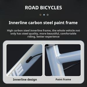 Vélo de route en aluminium ERMA à 24 vitesses, vitesse variable, pour étudiants, guidon courbé, double frein à disque, capacité de charge de 120 kg - Product Image 2