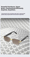 Nouvelles lunettes intelligentes Lunettes de soleil Casque sans fil IPX-5 Étanche Vidéo 1080p Traduction IA haut de gamme Cadre en métal Magnétique