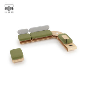 आधुनिक मॉड्यूलर कपड़े पोड्स उच्च निजी क्षेत्रीय बैठक सोफे सेट ऑफिस लाइब्रेरी मनोरंजन क्षेत्र फर्नीचर - Product Image 6