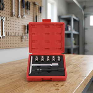 Gamela Diesel Injector <b>Seat</b> Cutter Set (8 Pcs)-Metal+Plastic Engine Services Tool - Product Image 3