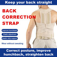 Ceinture de soutien lombaire élastique, respirante, légère, écologique, réglable, portable, pour la protection et la correction de la posture
