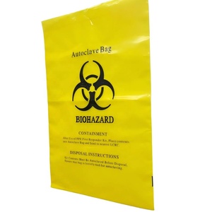 Bolsa de Plástico de Polipropileno de 41*60cm, Bolsa Desechable de Gran Tamaño, Color Amarillo, para Residuos Biológicos, Bolsa para Desechos Farmacológicos - Product Image 1