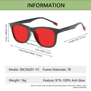 2025 धूप यूनिसेक्स ऑप्टिकल फ्रेम के साथ टी 90 उच्च गुणवत्ता वाले लाल नारंगी पीले रंग के लेंस क्लासिक एंटी ब्लू लाइट किड्स ग्लास - Product Image 3